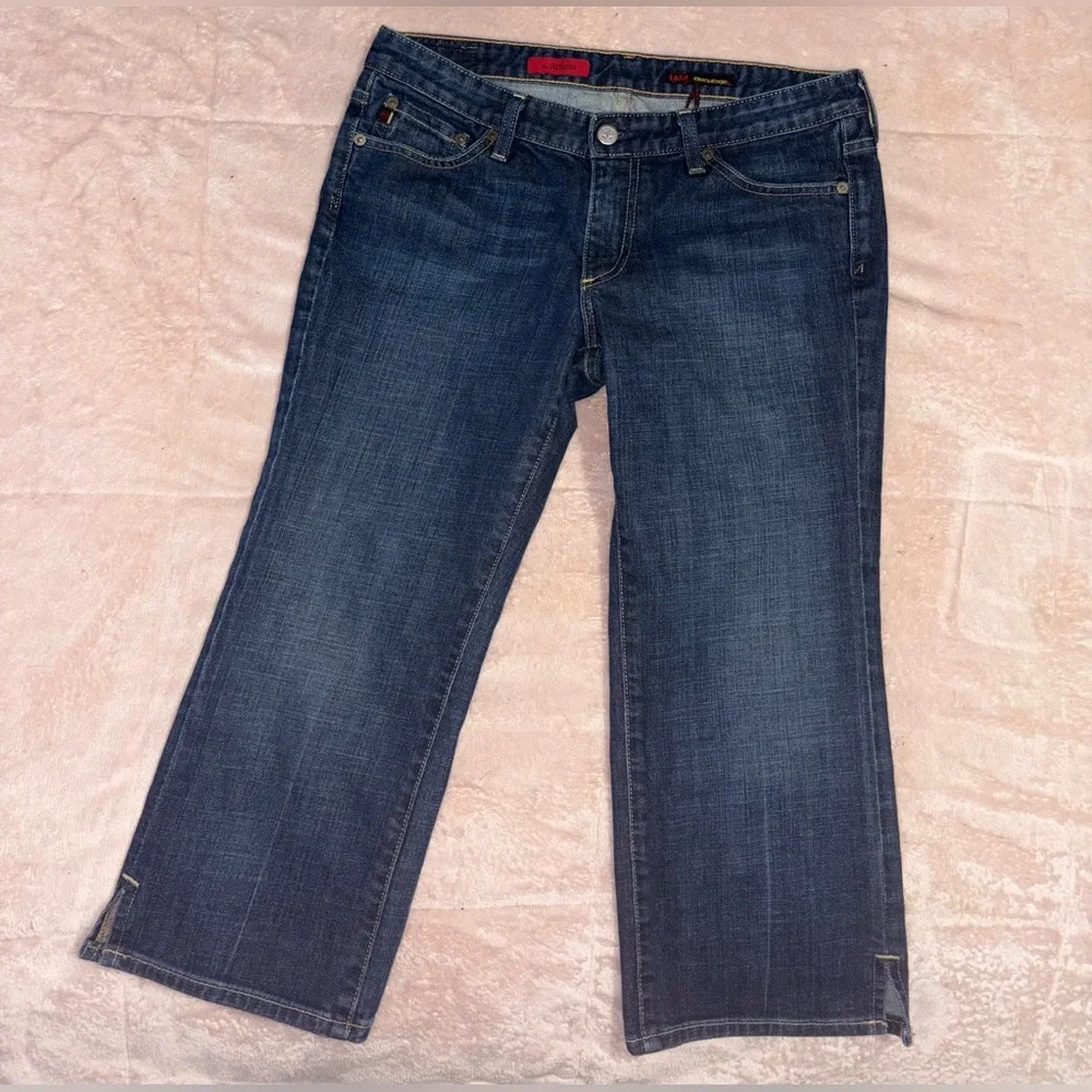 AG Adriano Goldschmied Womens Jeans The Athena Capri Low Rise Stretch Blue 30R - Picture 4 of 7